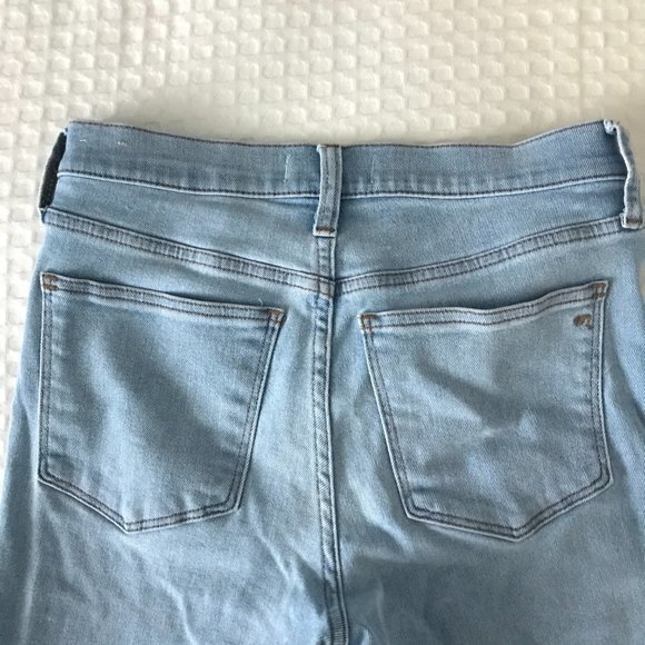 New High Rise Light Wash Madewell Jeans size 27 - Picture 3 of 3